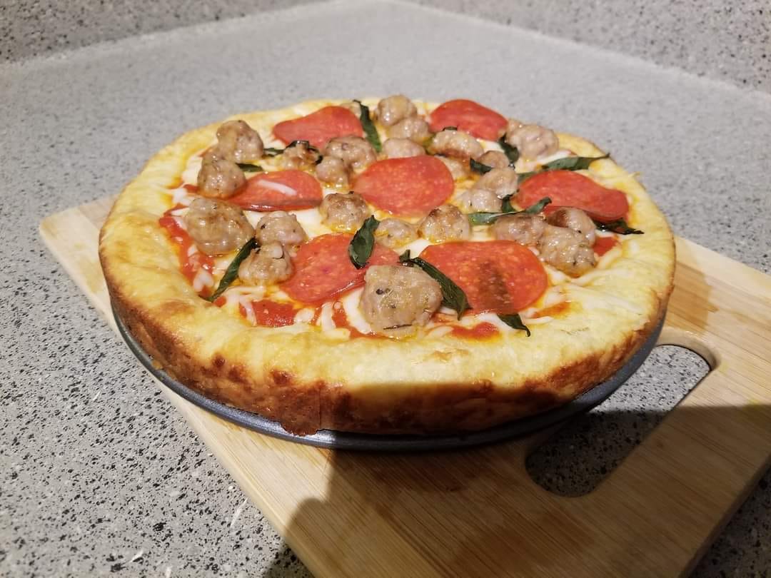 Keto Deep Dish Pizza