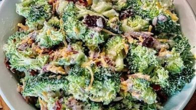 Skinny Creamy Broccoli Salad