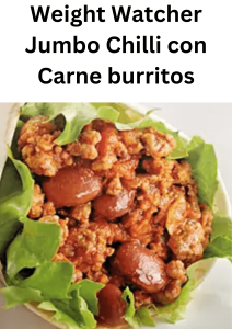 Weight Watcher Jumbo Chilli con Carne burritos
