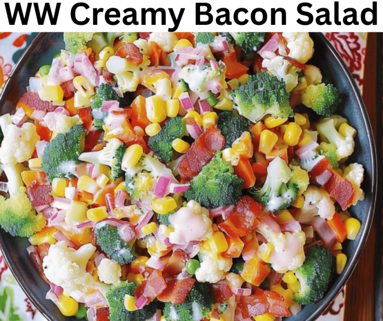 WW Creamy Bacon Salad - KETOOX | Family Recipes