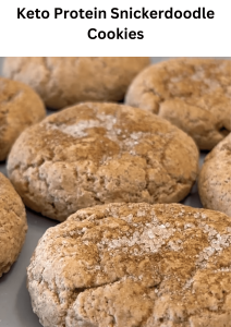 Keto Protein Snickerdoodle cookies