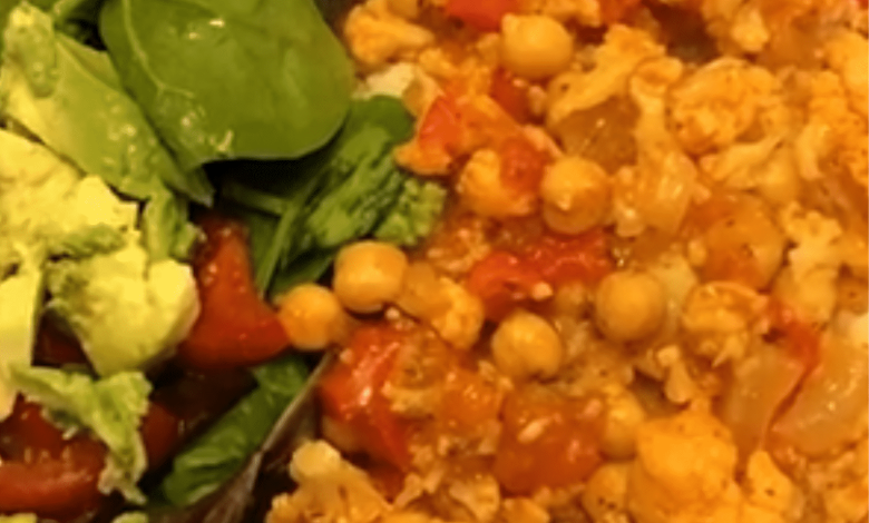 Weight Watcher cauliflower pea spice