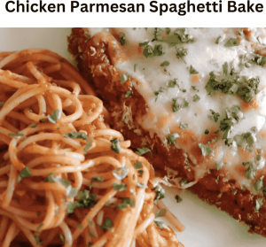 Chicken Parmesan Spaghetti Bake