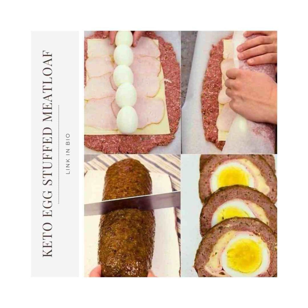 Keto Egg Stuffed Meatloaf