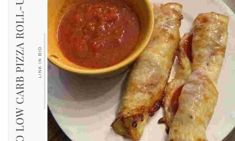 Keto Low Carb Pizza Roll-Ups