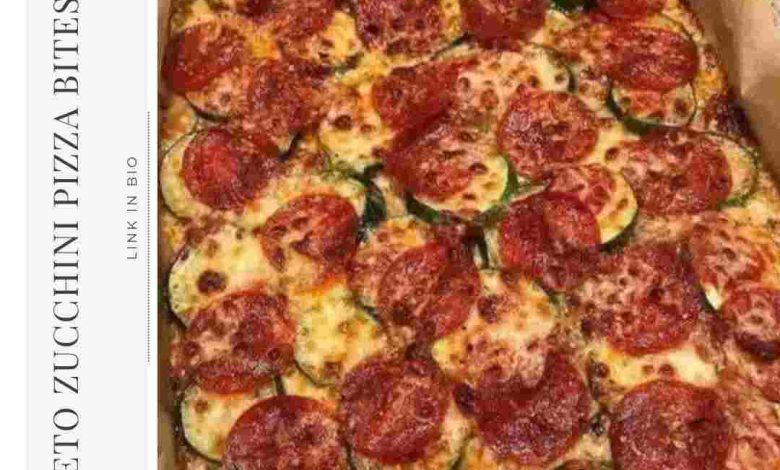 Keto Zucchini Pizza Bites