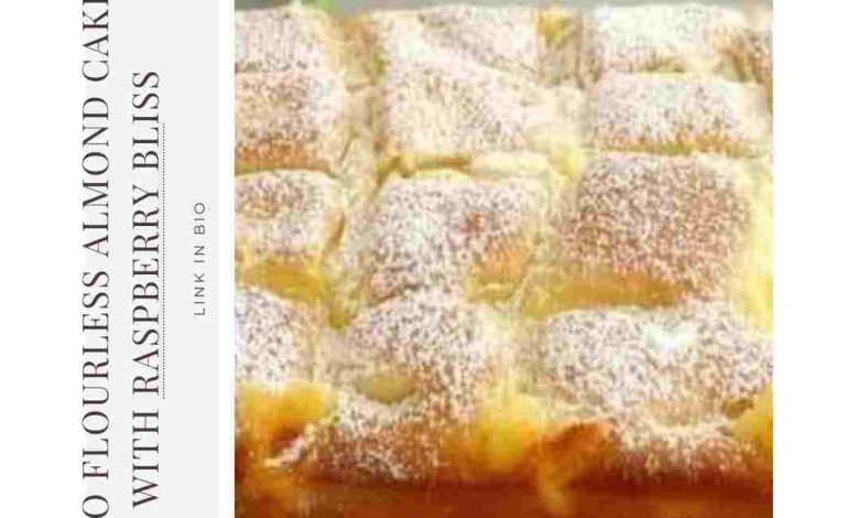 Keto Flourless Almond Cake with Raspberry Bliss