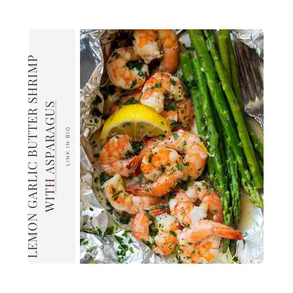 Lemon Garlic Butter Shrimp with Asparagus