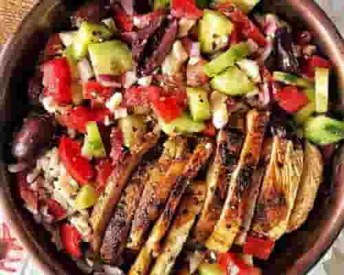 Greek Chicken Salad Bowl