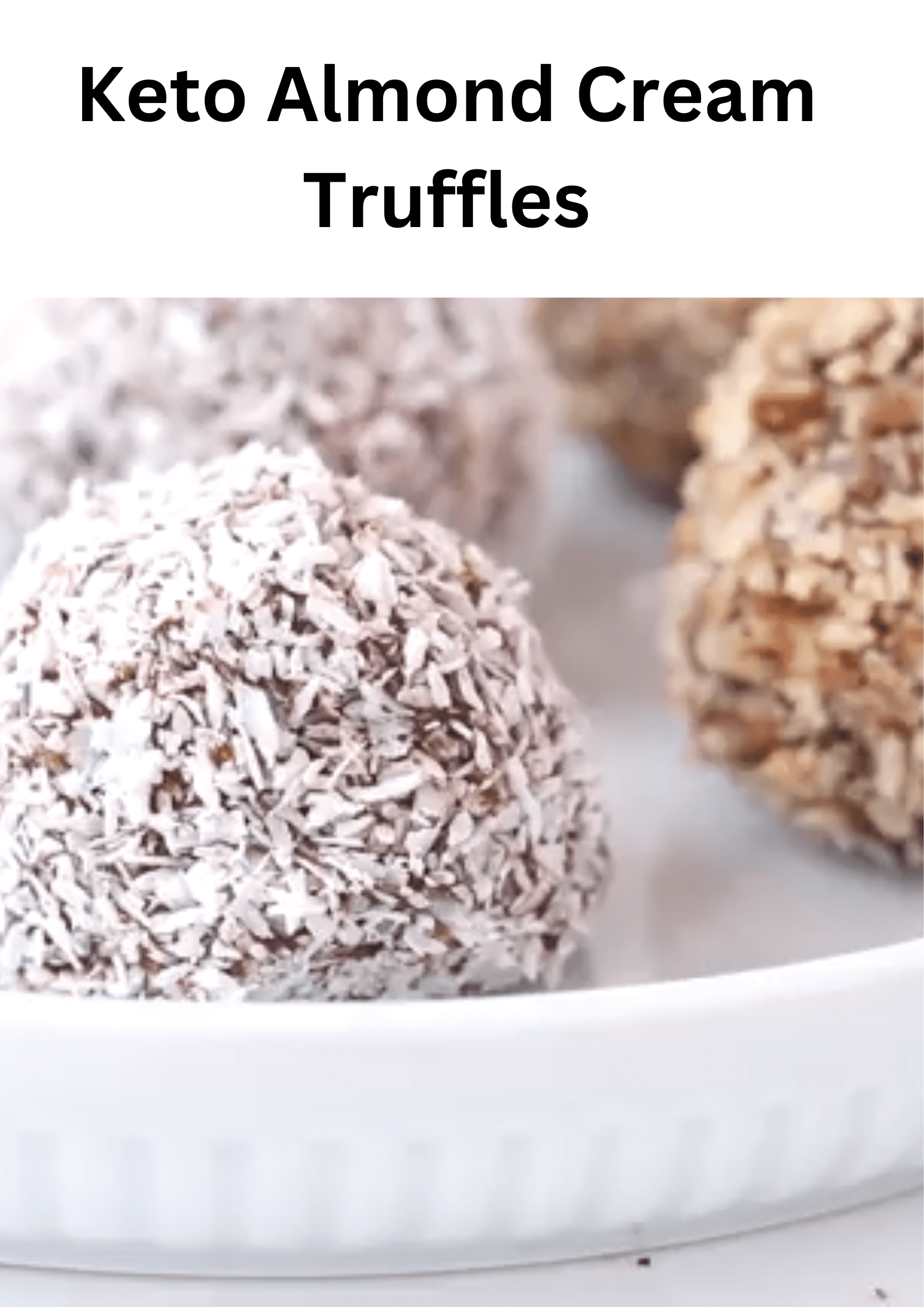 Keto Almond Cream Truffles