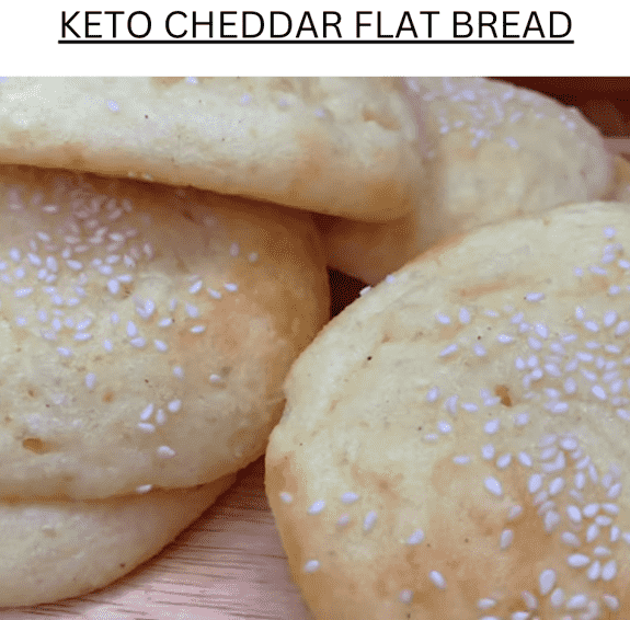 Keto Cheddar Flat Bread