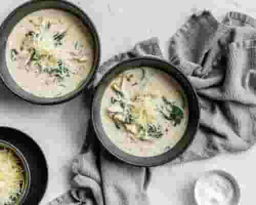 Keto Chicken Florentine Soup