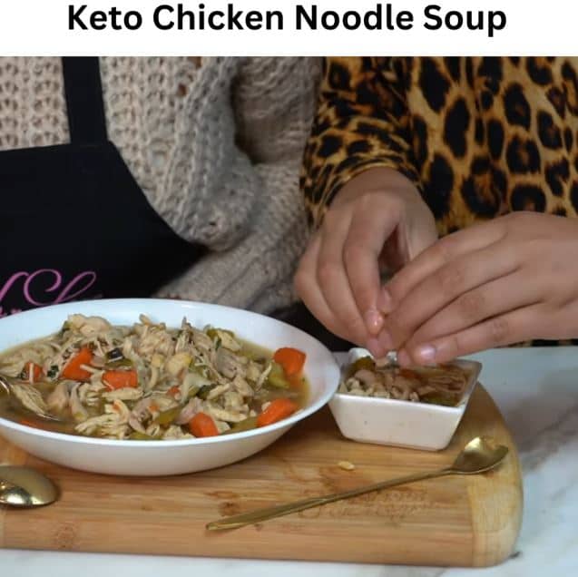 Keto Chicken Noodle Soup