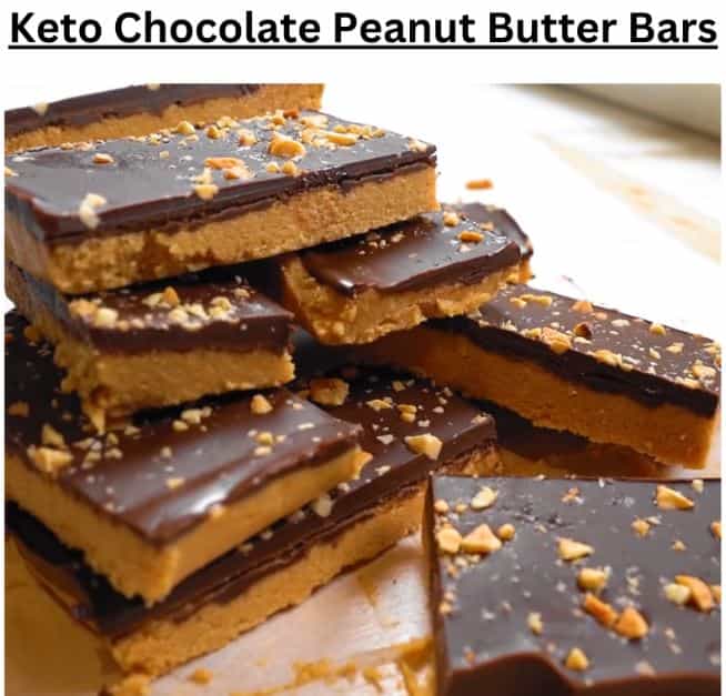 Keto Chocolate Peanut Butter Bars