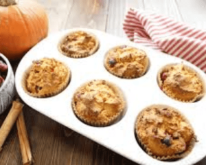 Keto Cranberry Pumpkin Muffins