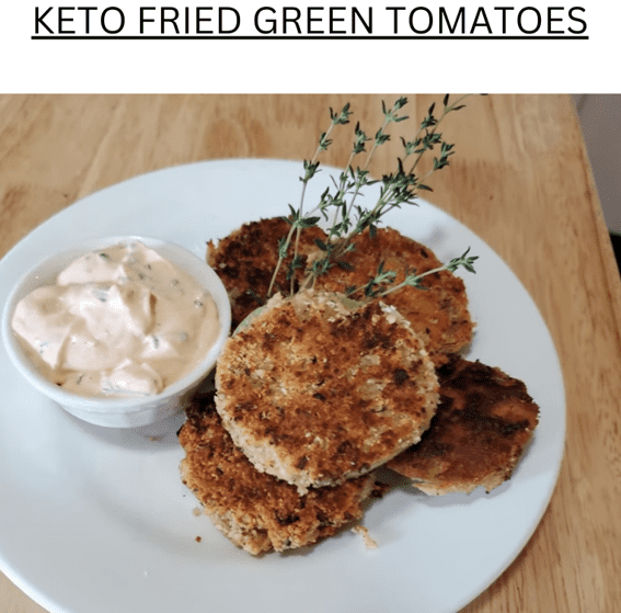 Keto Fried Green Tomatoes