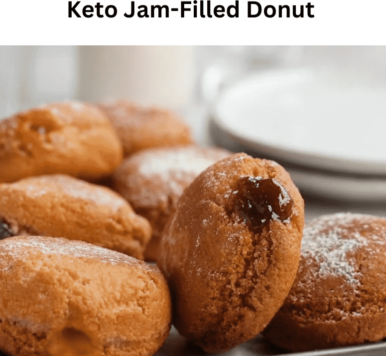 Keto Jam-Filled Donut