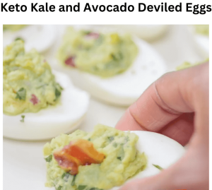 Keto Kale And Avocado Deviled Eggs