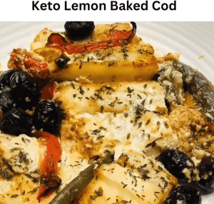 Keto Lemon Baked Cod