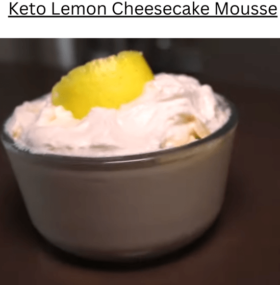 Keto Lemon Cheesecake Mousse