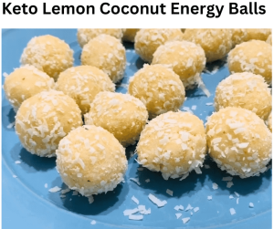 Keto Lemon Coconut Energy Balls