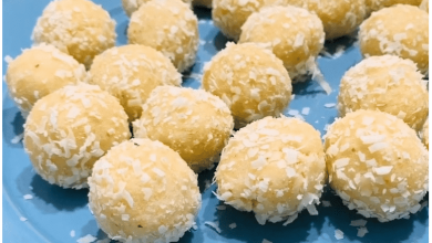 Keto Lemon Coconut Energy Balls
