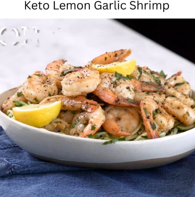Keto Lemon Garlic Shrimp