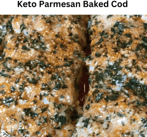 Keto Parmesan Baked Cod