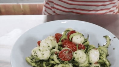 Keto Pesto Zucchini Noodles