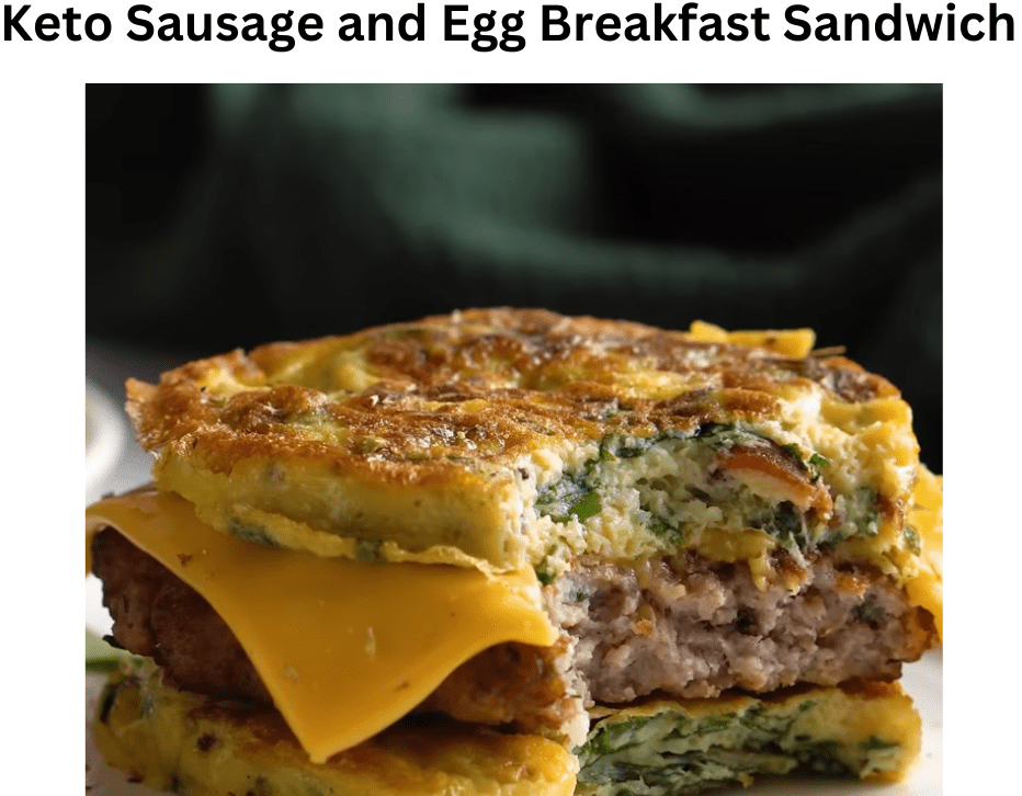 Keto Sausage and Egg Breakfast Sandwich