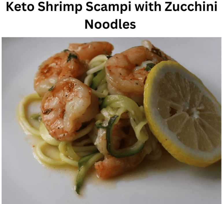 Keto Shrimp Scampi With Zucchini Noodles - Ketoox 