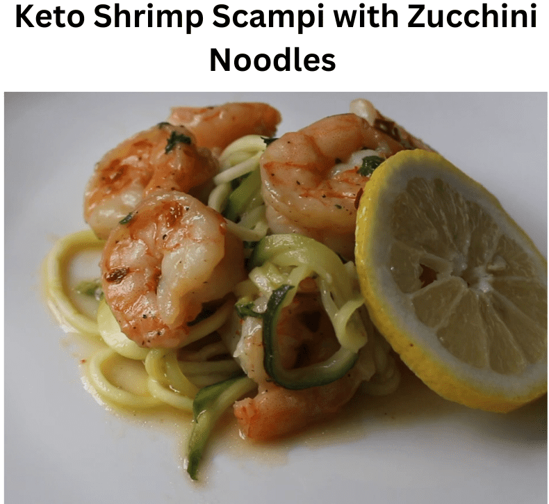 Keto Shrimp Scampi with Zucchini Noodles - KETOOX | Family Recipes