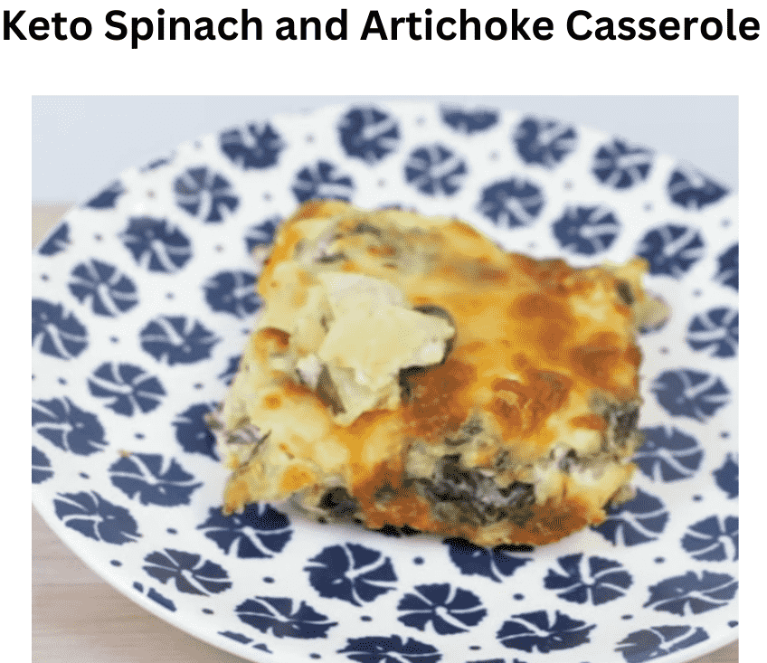 Keto Spinach And Artichoke Casserole