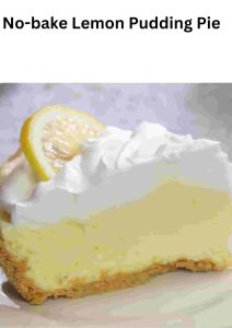 No-bake Lemon Pudding Pie