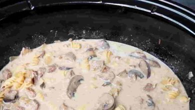 Skinny beef Stroganoff