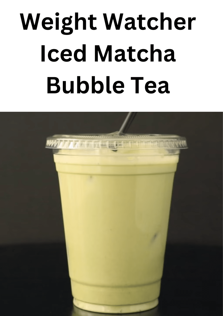 Weight Watcher Iced Matcha Bubble Tea